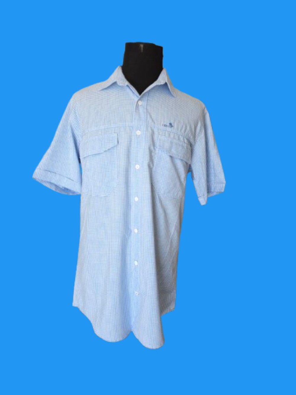 IZOD SALTWATER SHORT SLEEVE SUN SHIELD SHIRT - SIZE LT